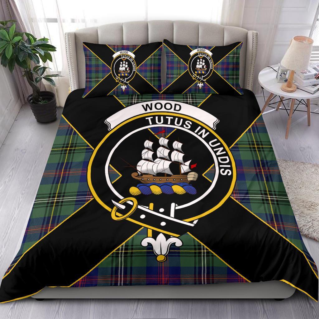 Wood Tartan Crest Bedding Set - Luxury Style