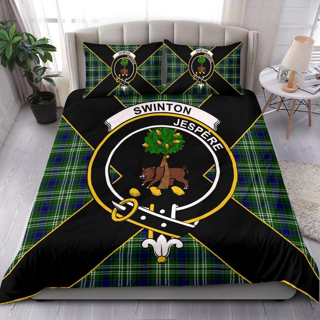 Swinton Tartan Crest Bedding Set - Luxury Style