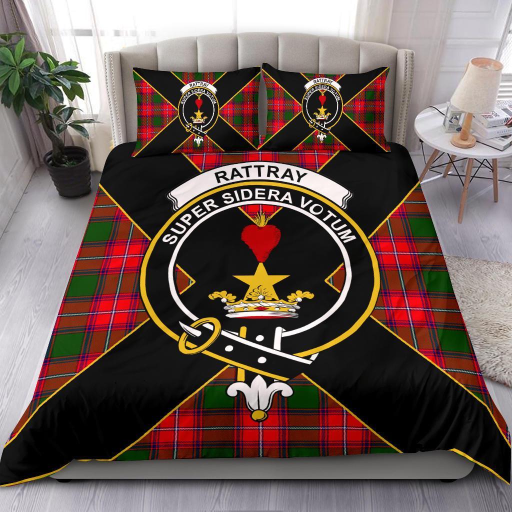 Rattray Tartan Crest Bedding Set - Luxury Style