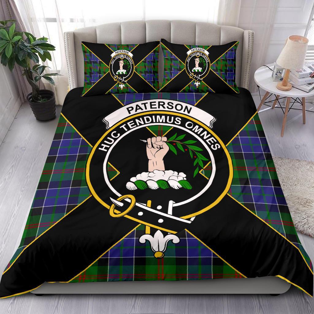 Paterson Tartan Crest Bedding Set - Luxury Style