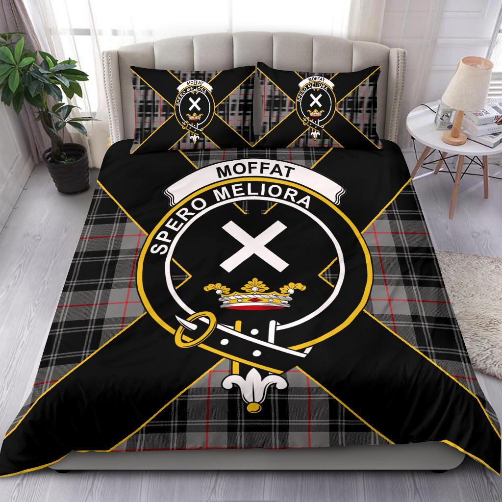 Moffat Tartan Crest Bedding Set - Luxury Style