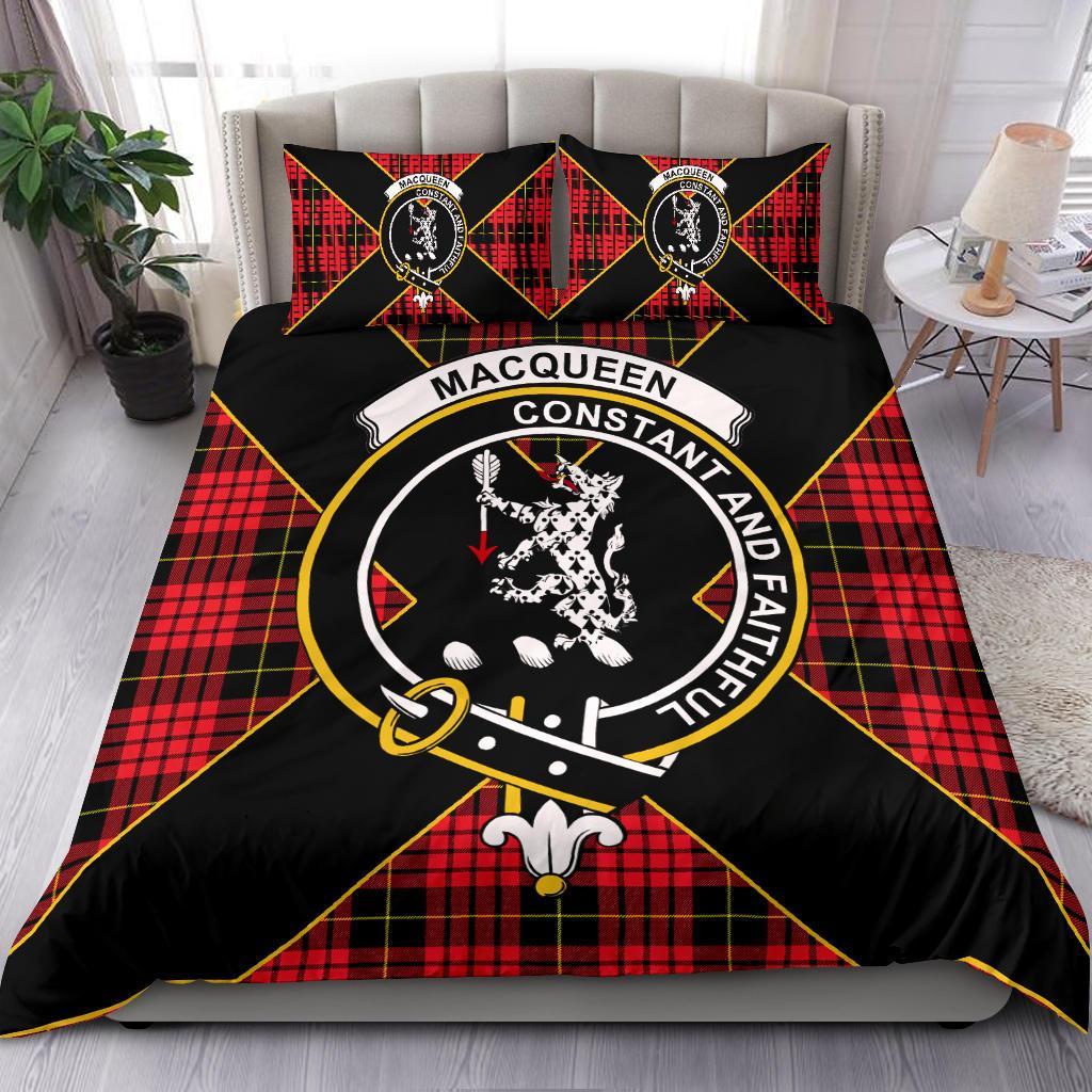 MacQueen Tartan Crest Bedding Set - Luxury Style