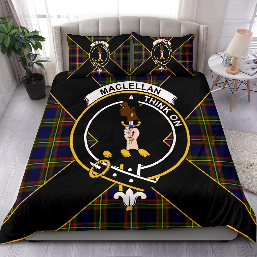 MacLellan Tartan Crest Bedding Set - Luxury Style