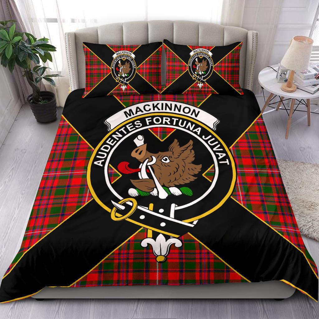 MacKinnon Tartan Crest Bedding Set - Luxury Style