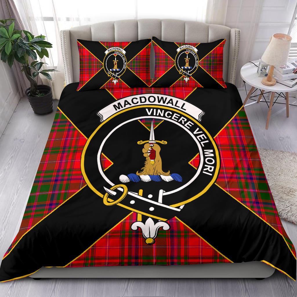 MacDowall (of Garthland) Tartan Crest Bedding Set - Luxury Style