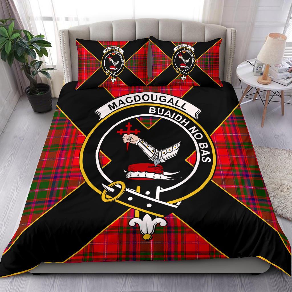 MacDougall Tartan Crest Bedding Set - Luxury Style