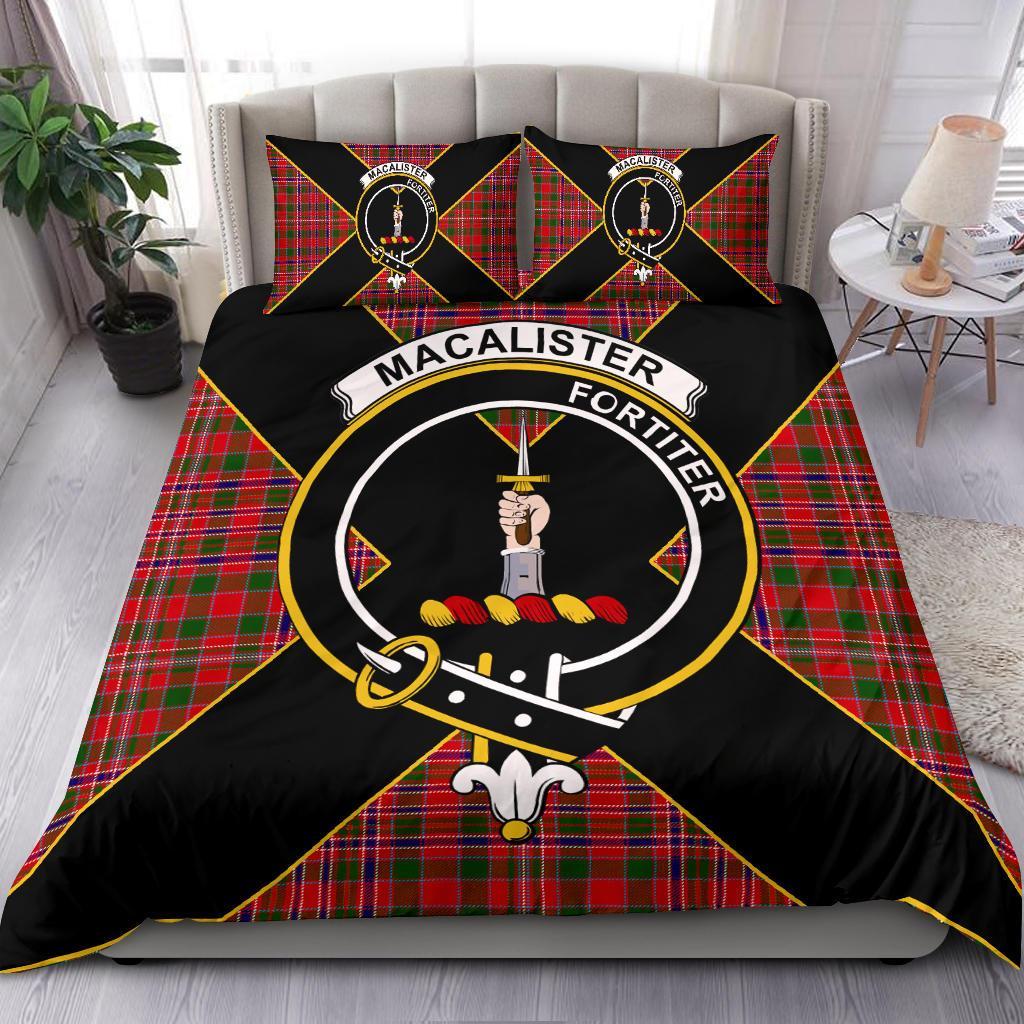 MacAlister Tartan Crest Bedding Set - Luxury Style