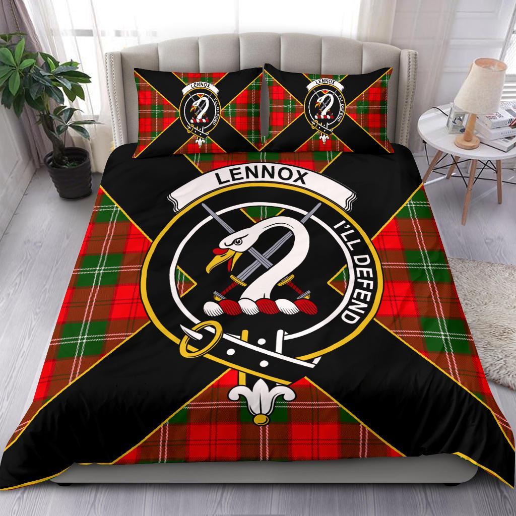 Lennox Tartan Crest Bedding Set - Luxury Style