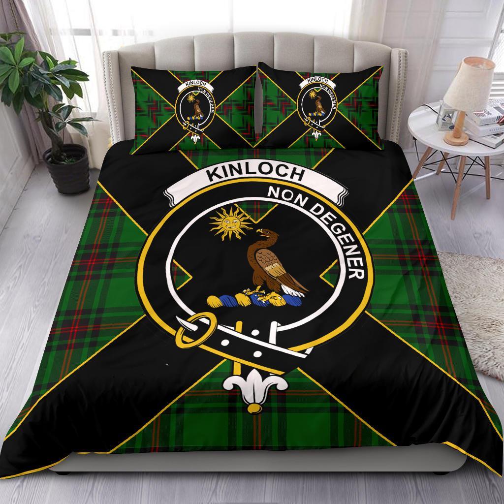 Kinloch Tartan Crest Bedding Set - Luxury Style