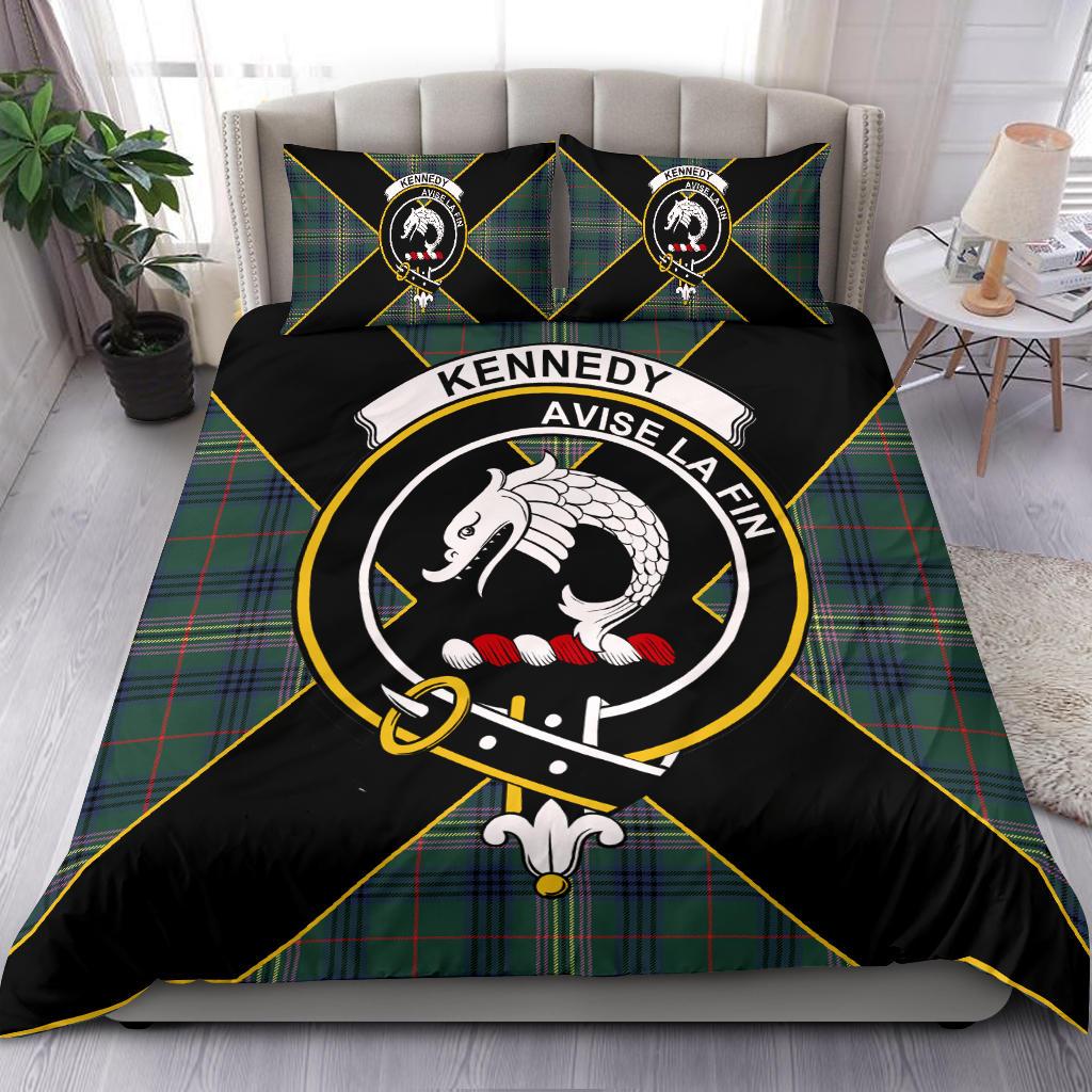 Kennedy Tartan Crest Bedding Set