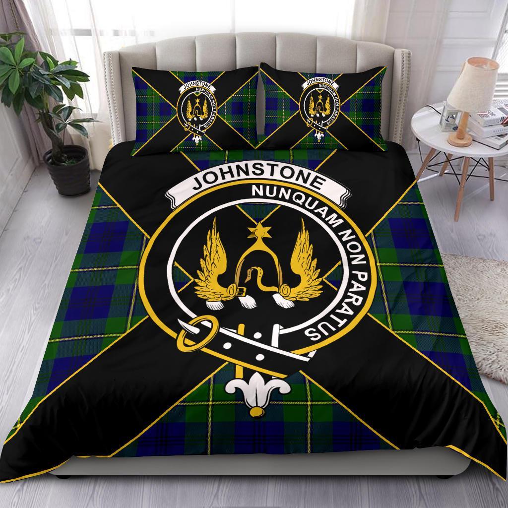 Johnstone Tartan Crest Bedding Set - Luxury Style