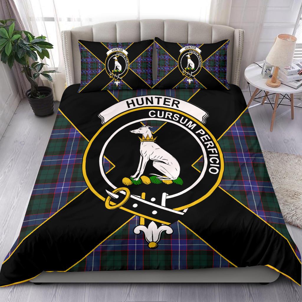 Hunter Tartan Crest Bedding Set