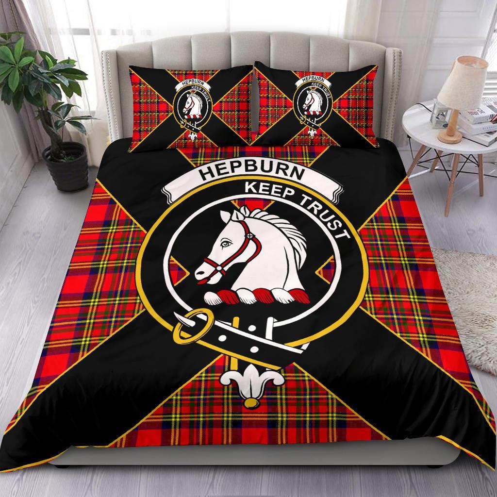 Hepburn Tartan Crest Bedding Set - Luxury Style