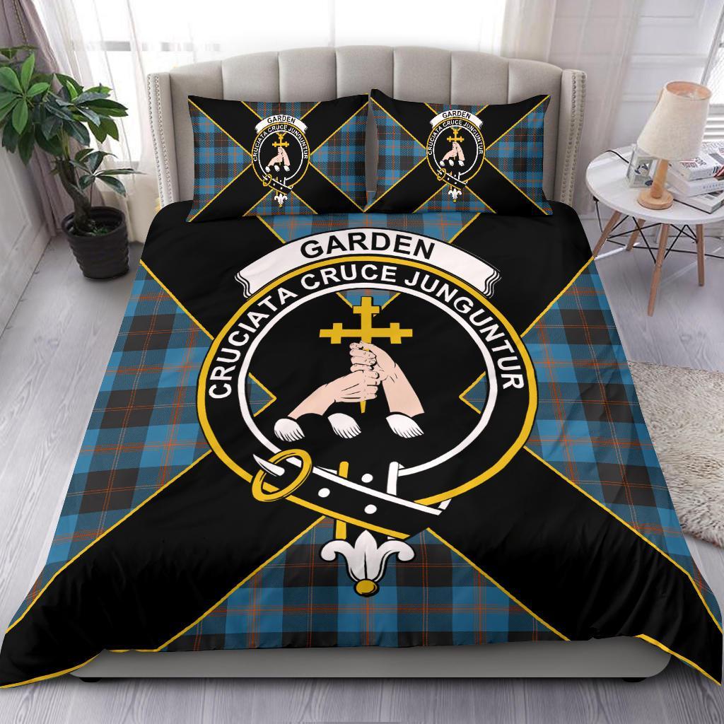 Garden Tartan Crest Bedding Set - Luxury Style