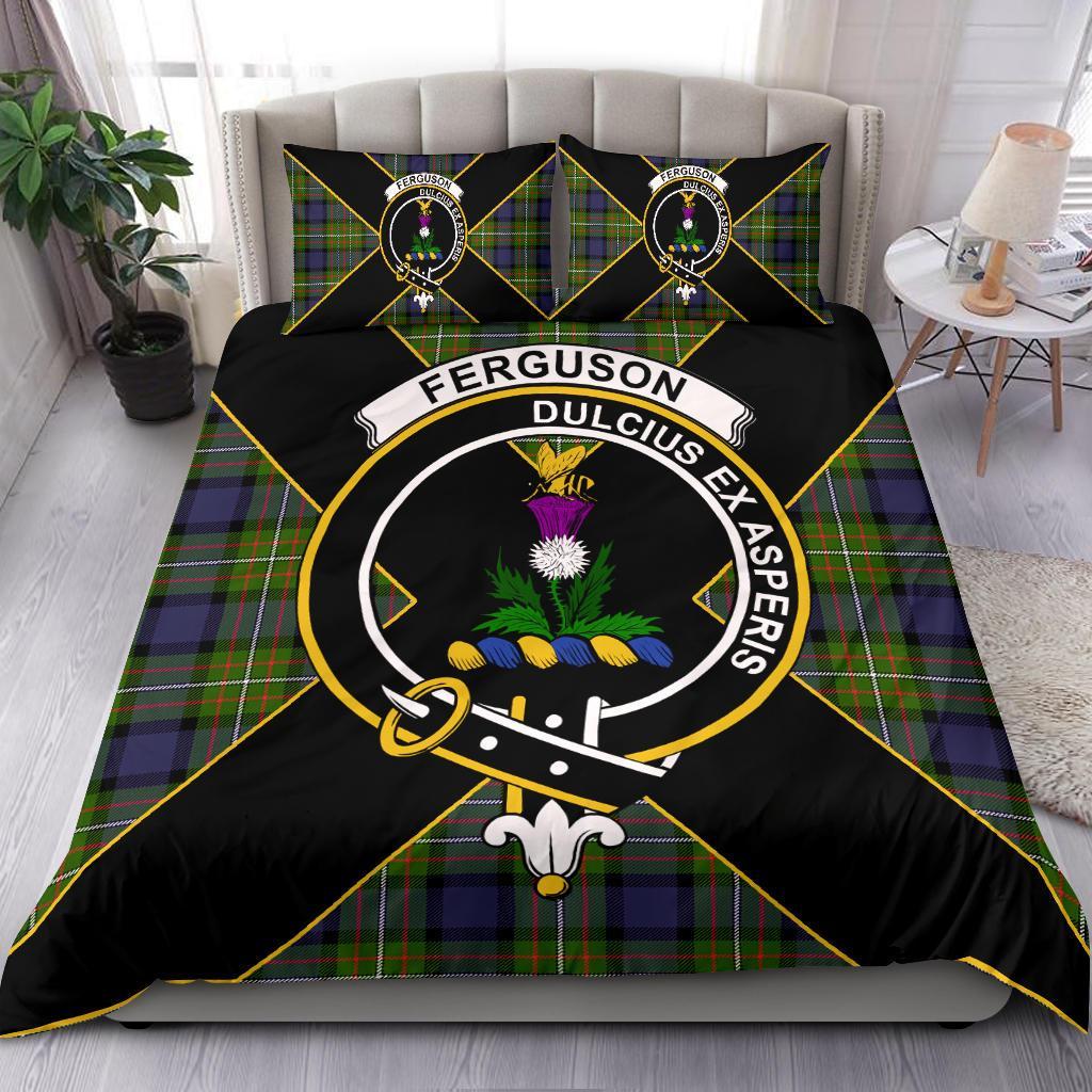 Ferguson Tartan Crest Bedding Set - Luxury Style