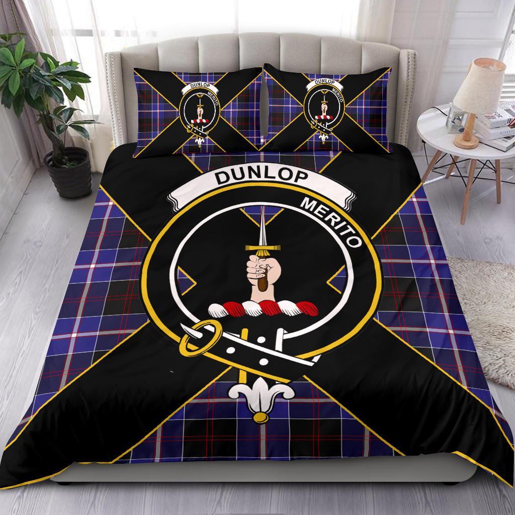 Dunlop Tartan Crest Bedding Set - Luxury Style