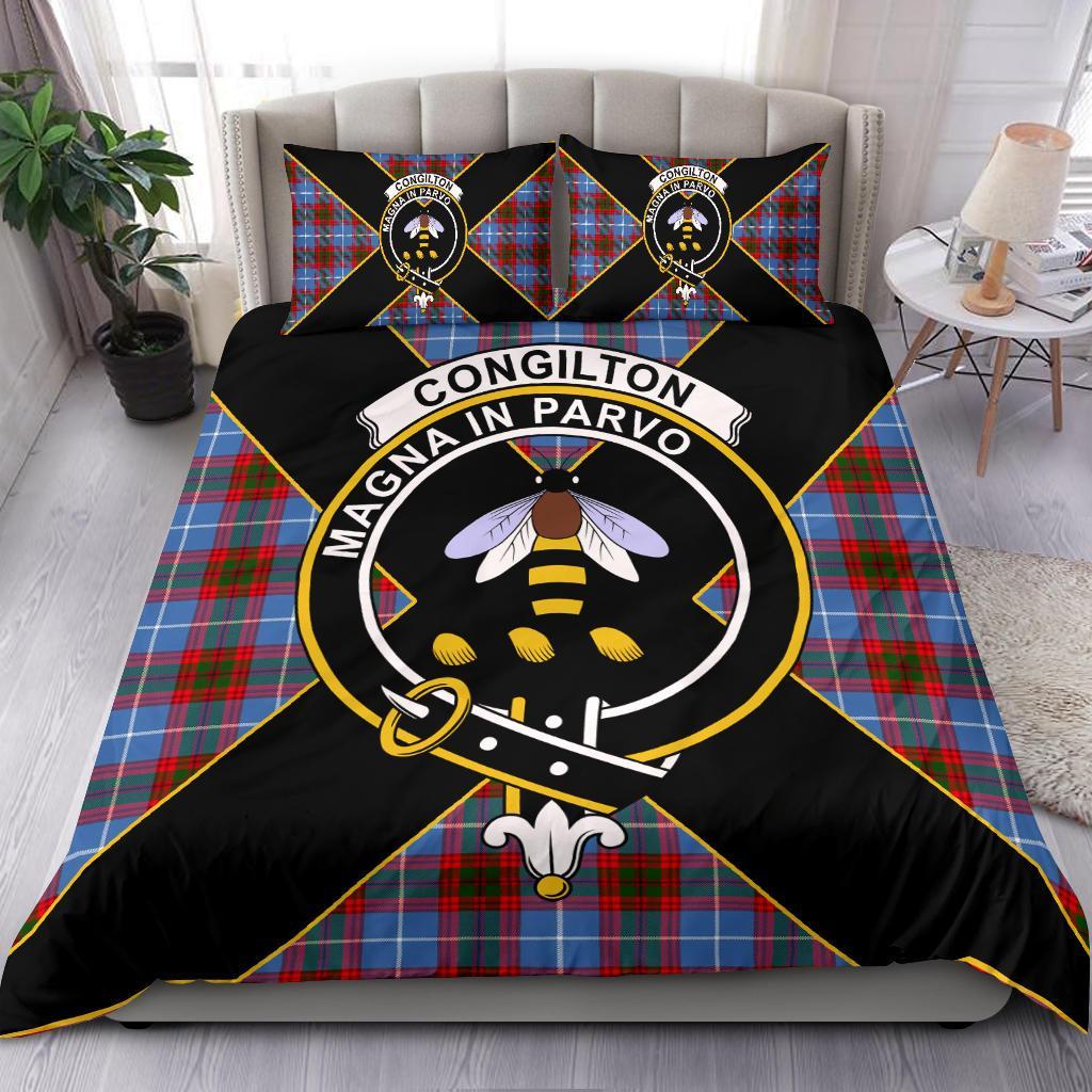 Congilton Tartan Crest Bedding Set - Luxury Style