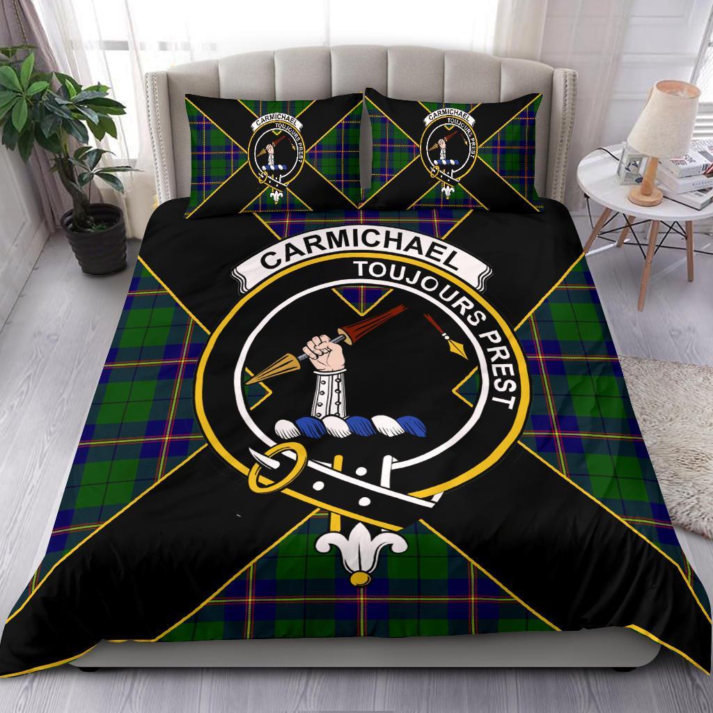 Carmichael Tartan Crest Bedding Set - Luxury Style