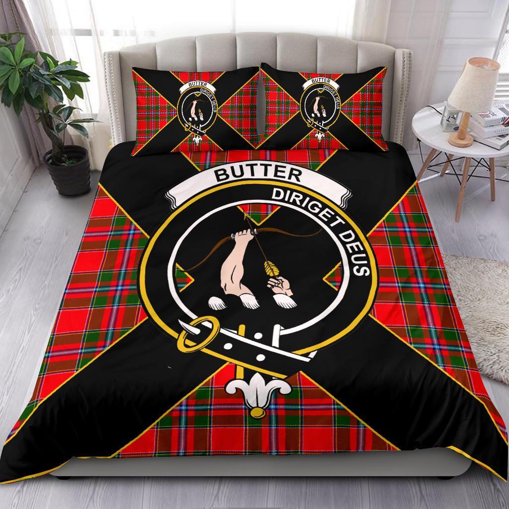 Butter Tartan Crest Bedding Set - Luxury Style