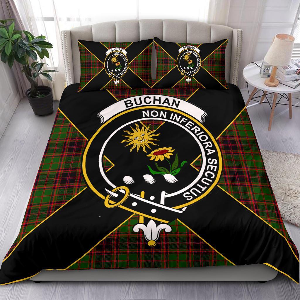 Buchan Tartan Crest Bedding Set - Luxury Style