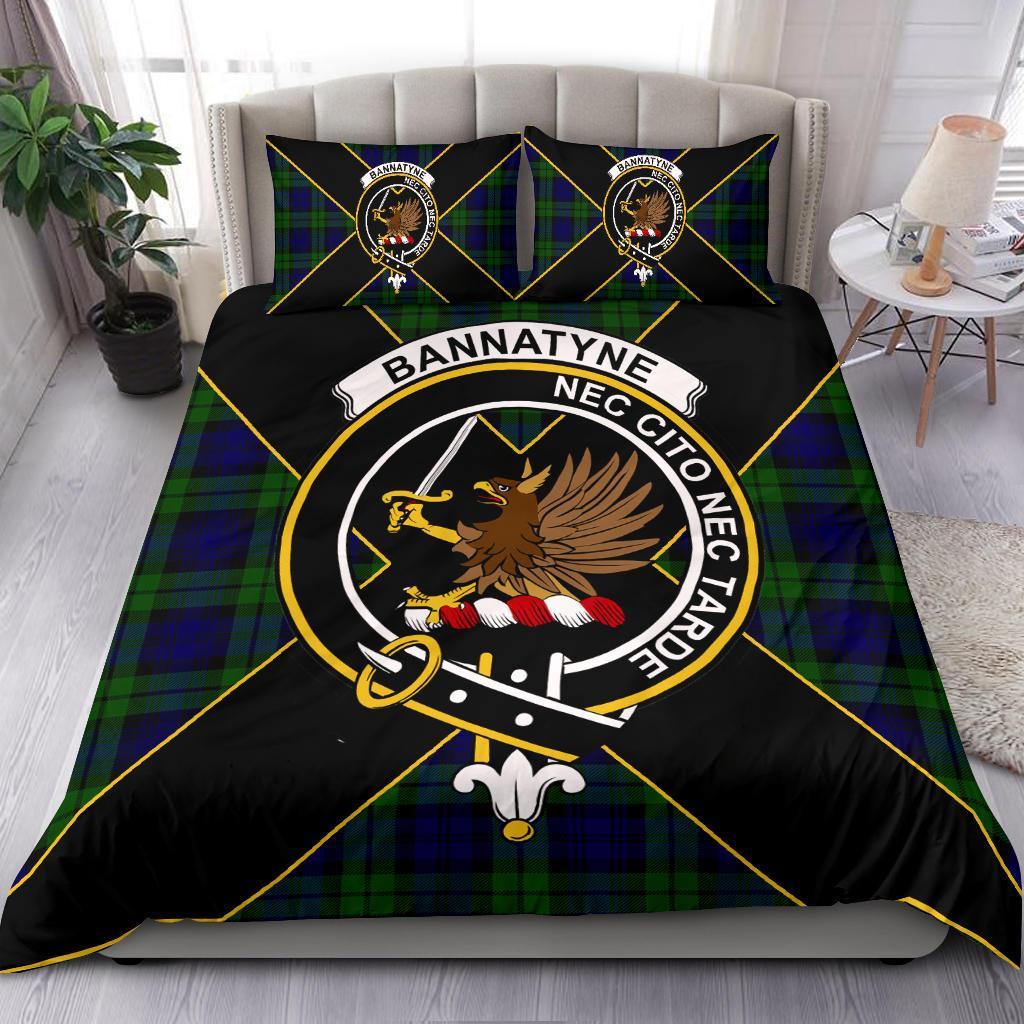 Bannatyne Tartan Crest Bedding Set - Luxury Style