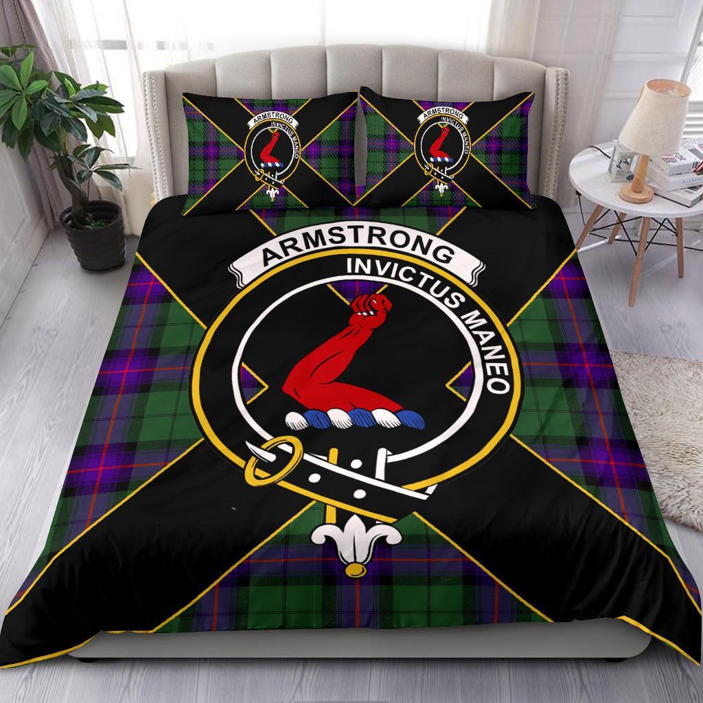 Armstrong Tartan Crest Bedding Set - Luxury Style