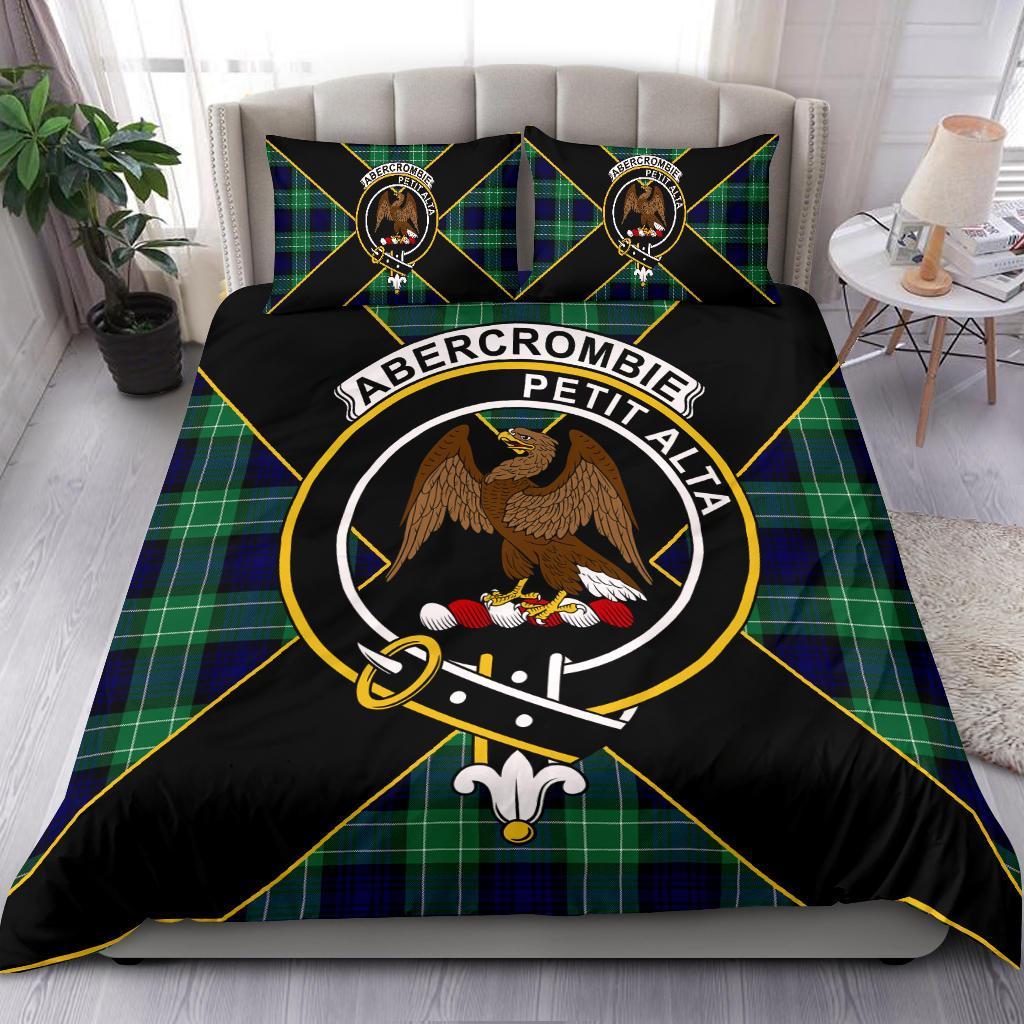 Abercrombie Tartan Crest Bedding Set - Luxury Style