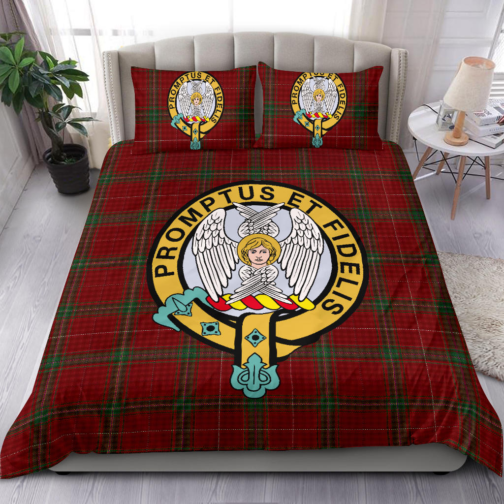 Carruthers Tartan Official Crest Bedding Set