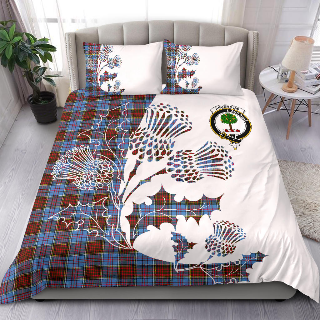 Anderson Tartan Crest Bedding Set - Thistle Style SP