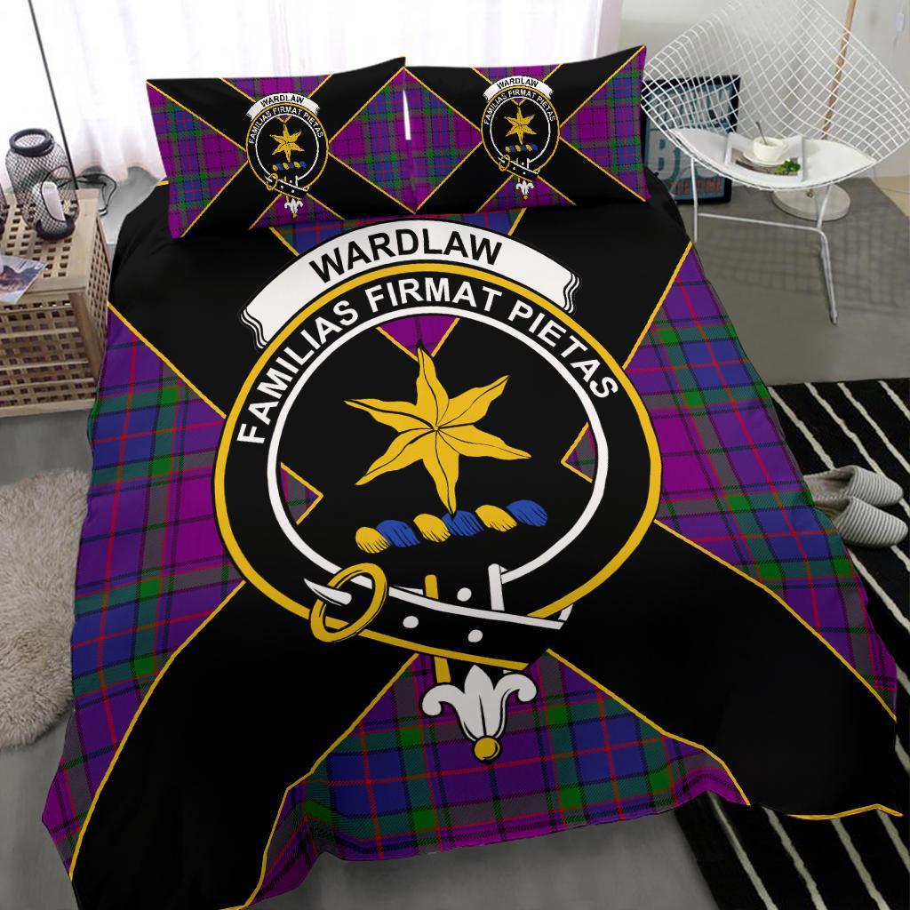 Wardlaw Tartan Crest Bedding Set - Luxury Style