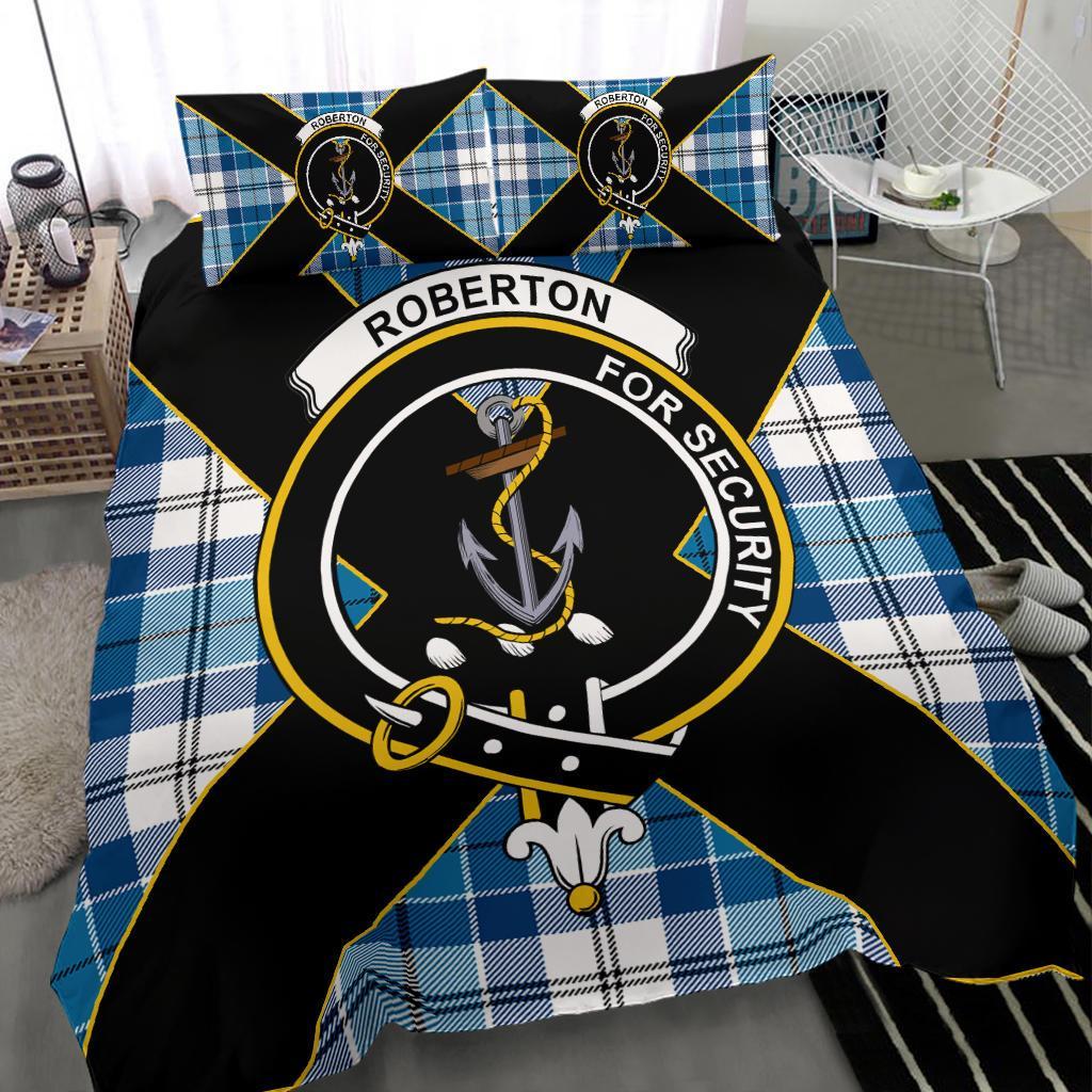 Roberton Tartan Crest Bedding Set - Luxury Style