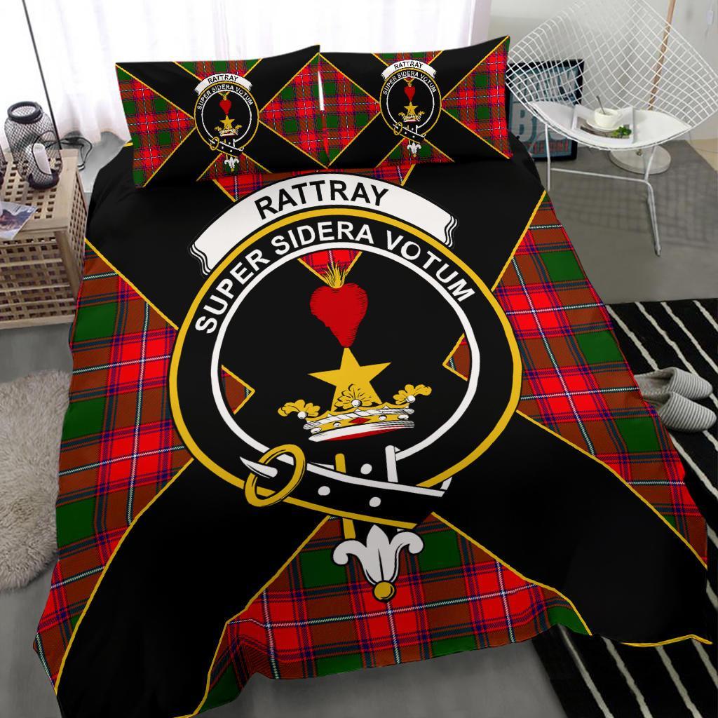 Rattray Tartan Crest Bedding Set - Luxury Style