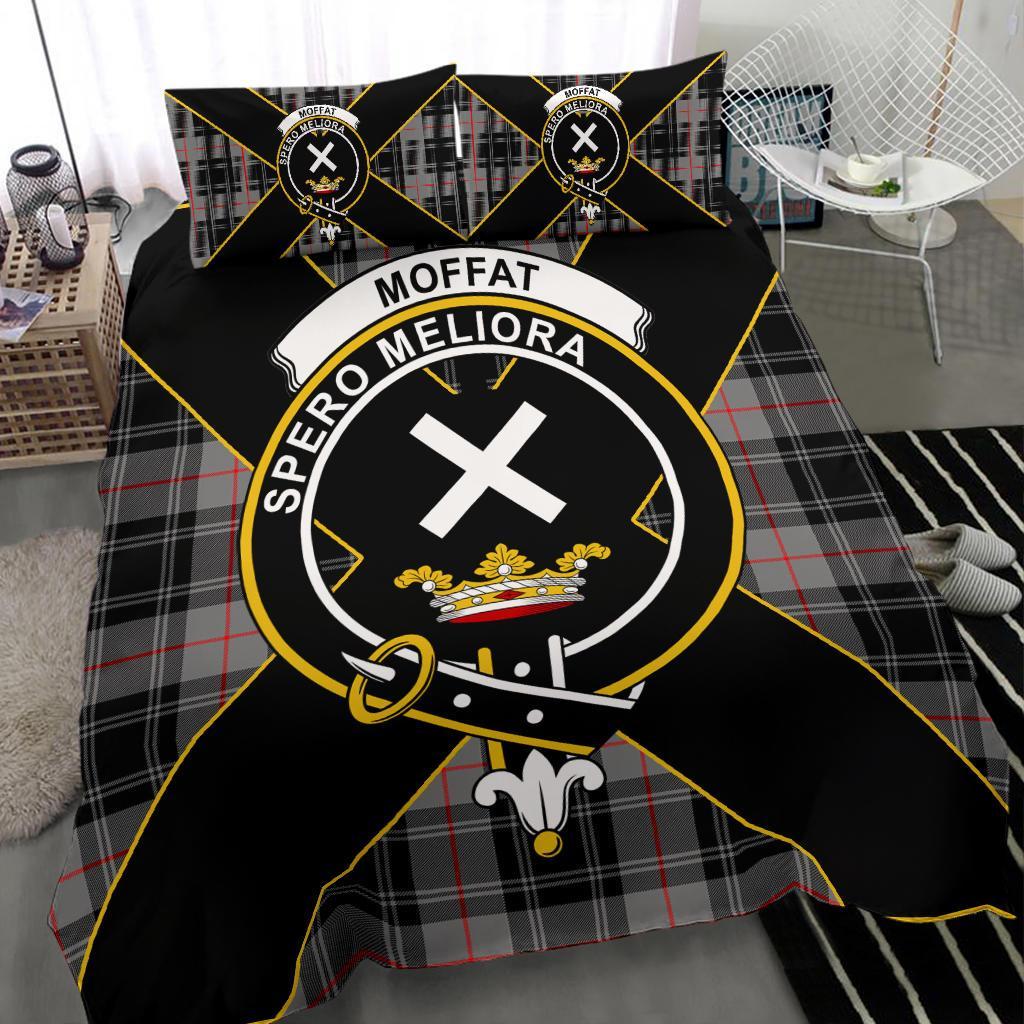 Moffat Tartan Crest Bedding Set - Luxury Style