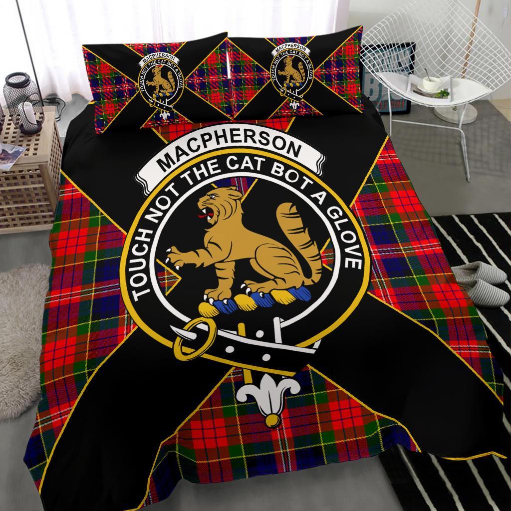 MacPherson Tartan Crest Bedding Set - Luxury Style