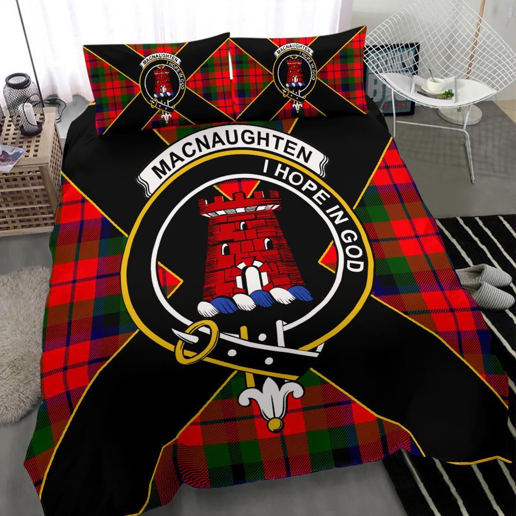 MacNaughten Tartan Crest Bedding Set - Luxury Style