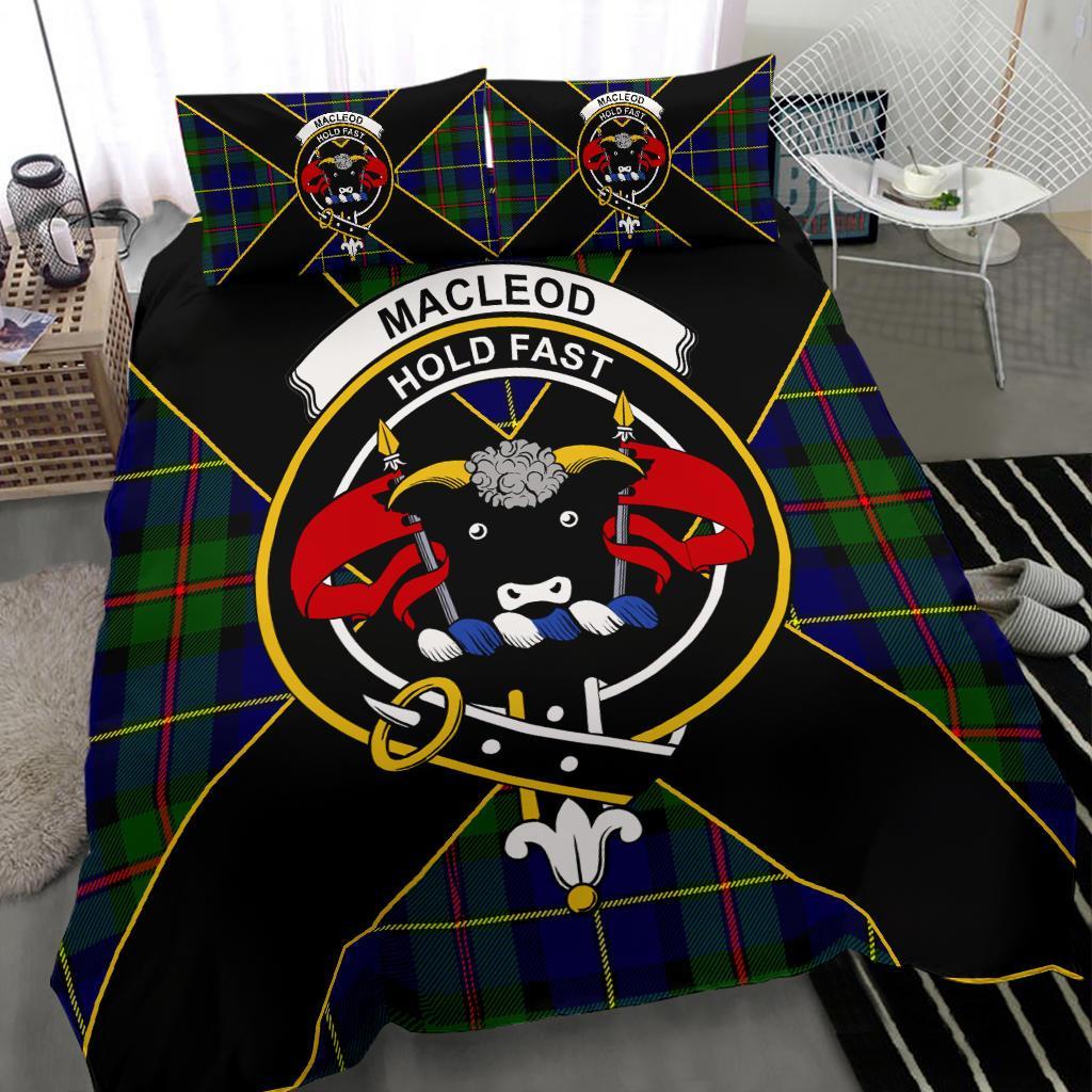 MacLeod Tartan Crest Bedding Set - Luxury Style