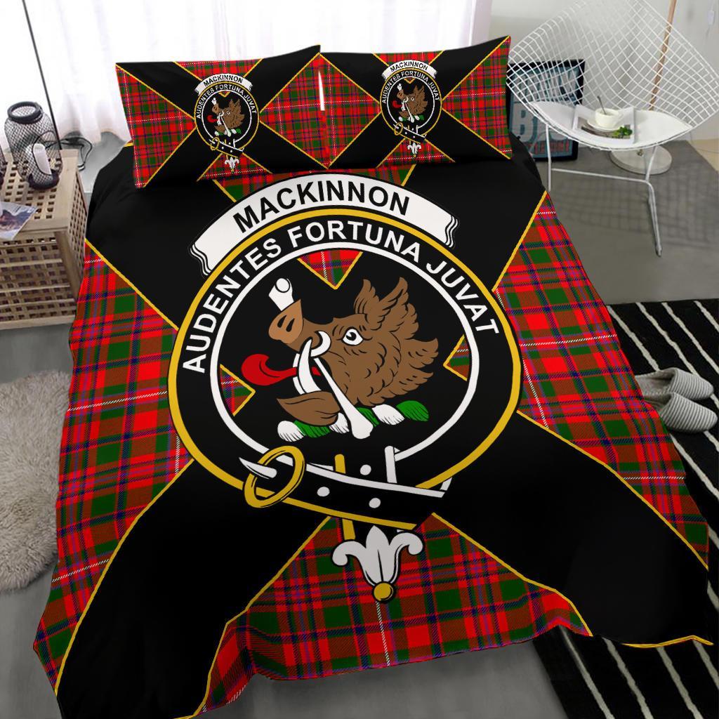 MacKinnon Tartan Crest Bedding Set - Luxury Style