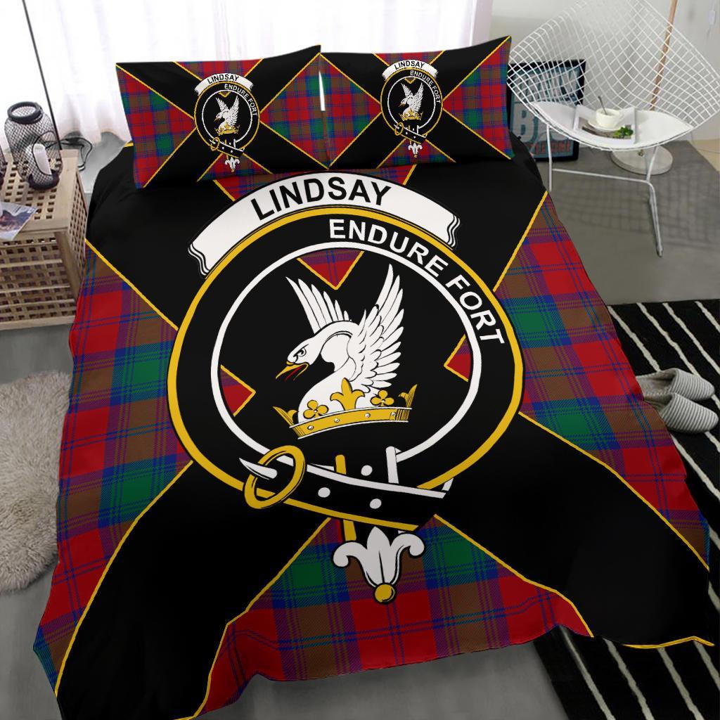 Lindsay Tartan Crest Bedding Set - Luxury Style