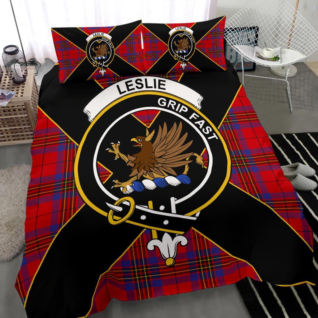 Leslie Tartan Crest Bedding Set - Luxury Style