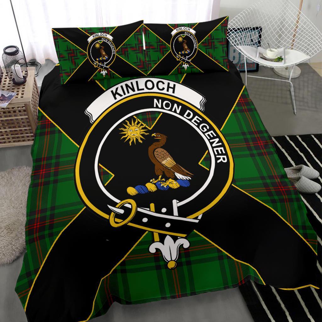 Kinloch Tartan Crest Bedding Set - Luxury Style