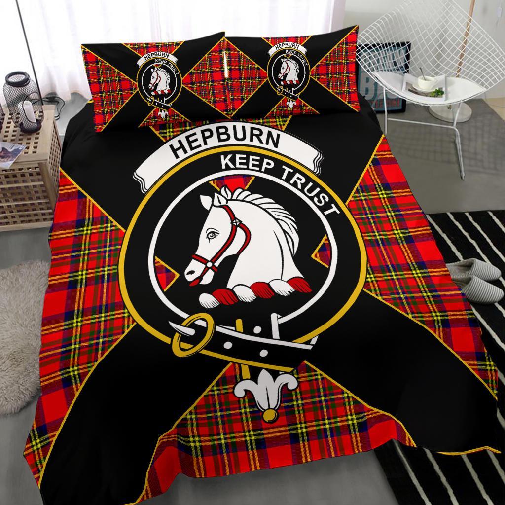 Hepburn Tartan Crest Bedding Set - Luxury Style