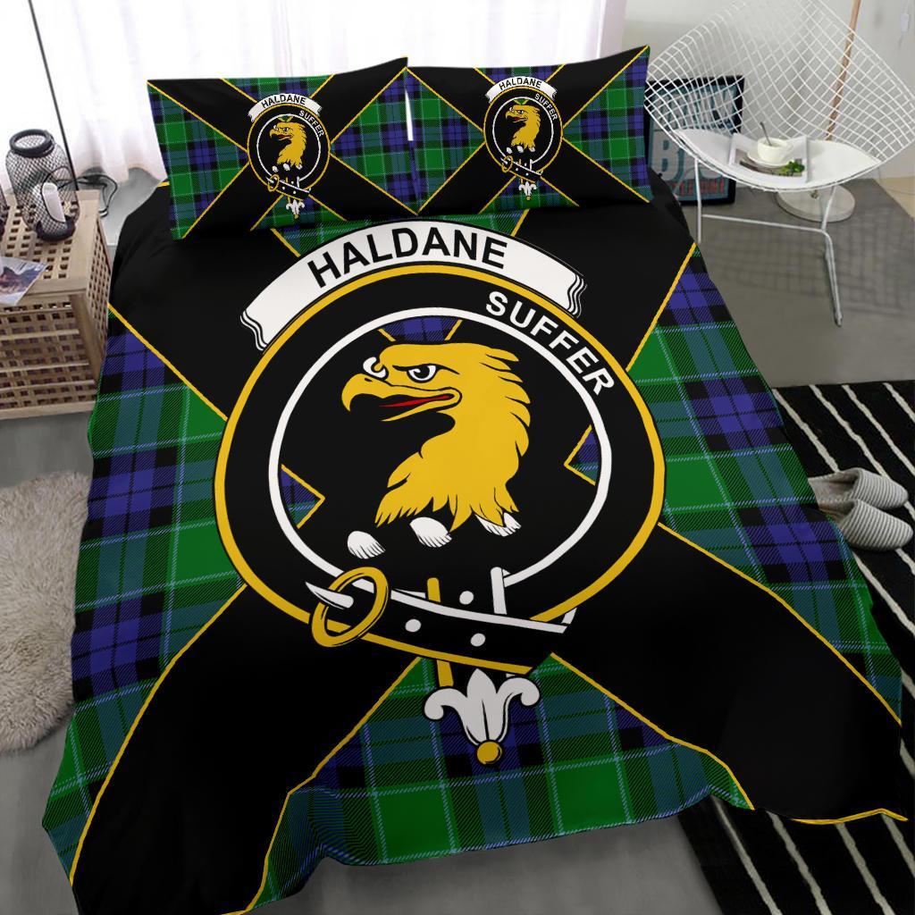 Haldane Tartan Crest Bedding Set - Luxury Style