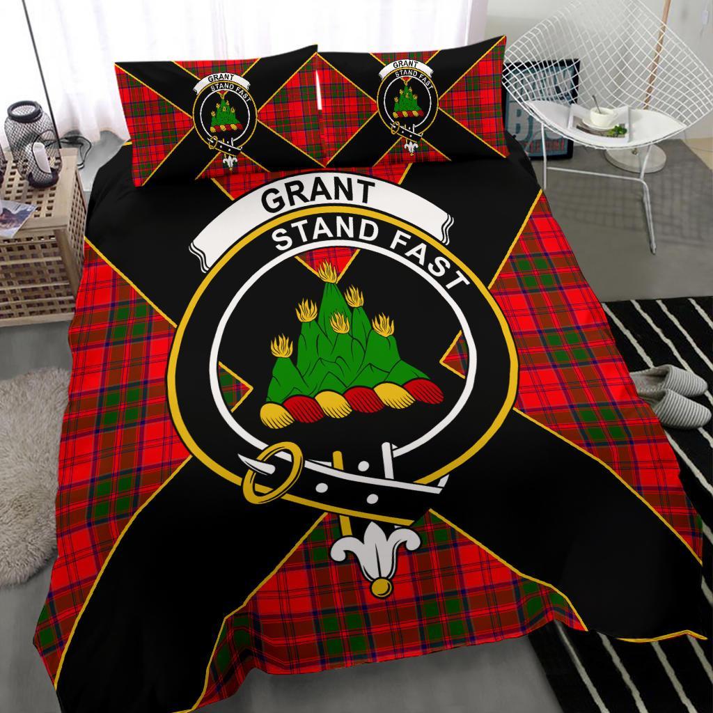 Grant Tartan Crest Bedding Set - Luxury Style