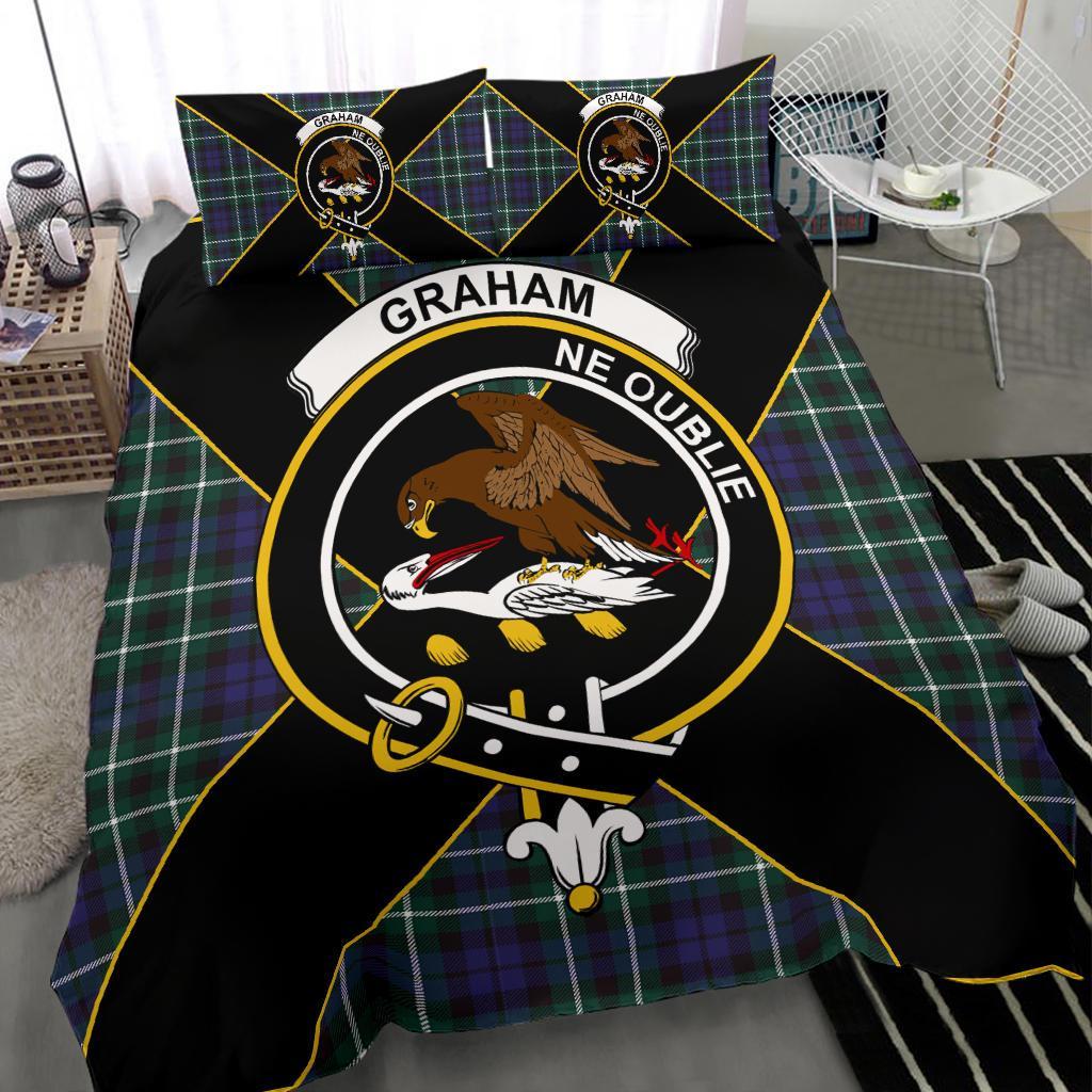 Graham Tartan Crest Bedding Set - Luxury Style