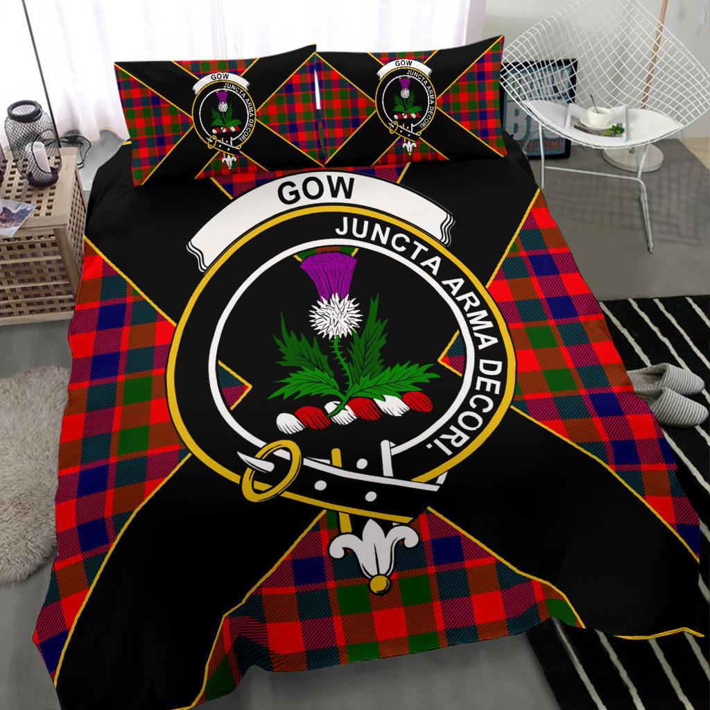 Gow Of Skeoch Tartan Crest Bedding Set