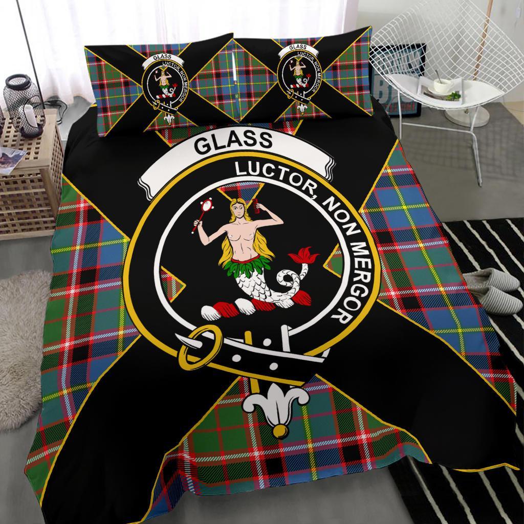 Glass Tartan Crest Bedding Set - Luxury Style