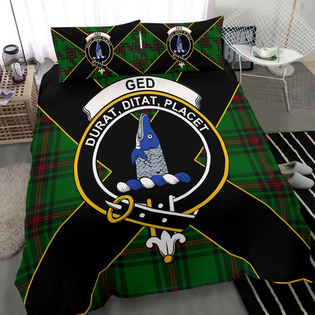 Ged Tartan Crest Bedding Set - Luxury Style