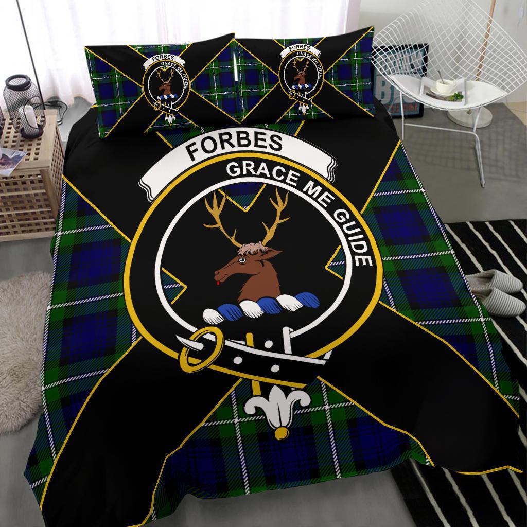 Forbes Tartan Crest Bedding Set - Luxury Style