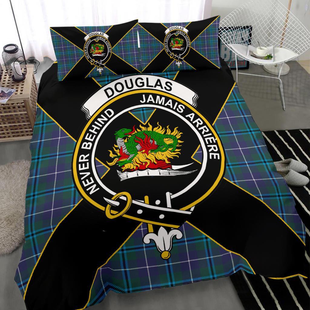 Douglas Tartan Crest Bedding Set - Luxury Style