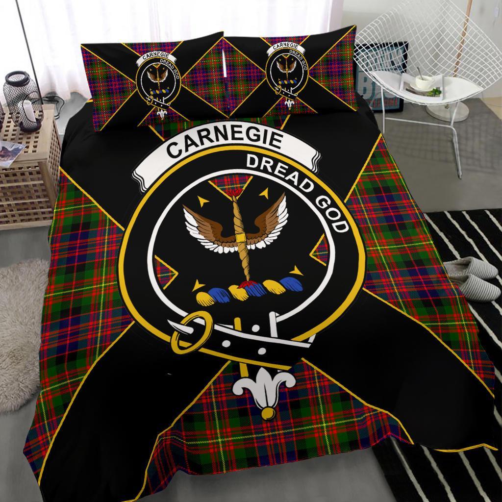 Carnegie Tartan Crest Bedding Set - Luxury Style